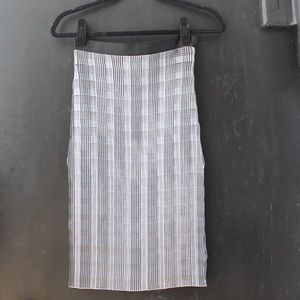 Alexander Wang Grey Razor Pleated Skirt